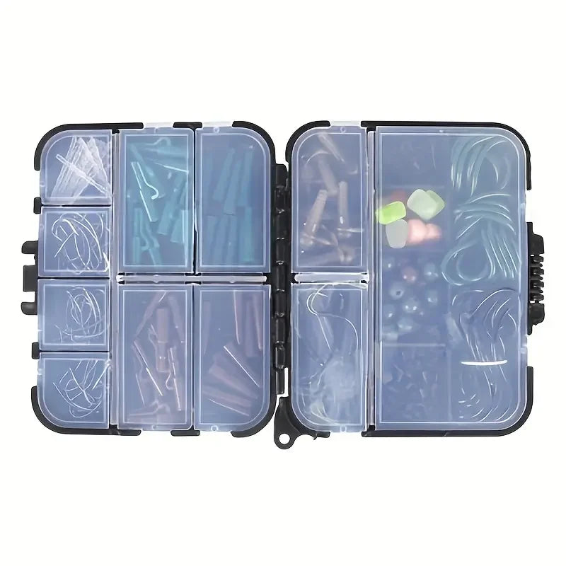 40/180/254/420pcs Portable Fishing Gear Set with Tackle Box Sequined Hooks Swivels and Carp Fishing Tools EU Fishing Accessories