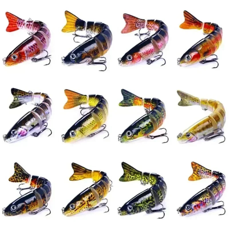 Multi Section Lua Bait Fish 12.8cm 18g Artificial Fish Hard Bait Micro-object Luya Dogfish Fake Bait Sea Fishing