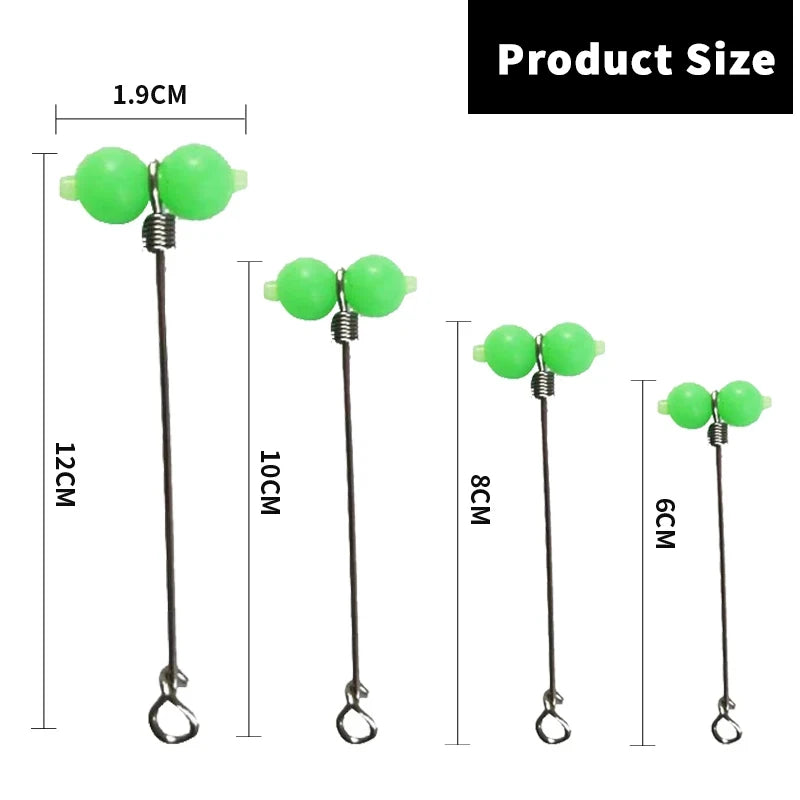 PD Fishing Gear Luminous Gourd Swivel Fishing Set String Hooks Sea Fishing Bracket Splitter Balance Connector