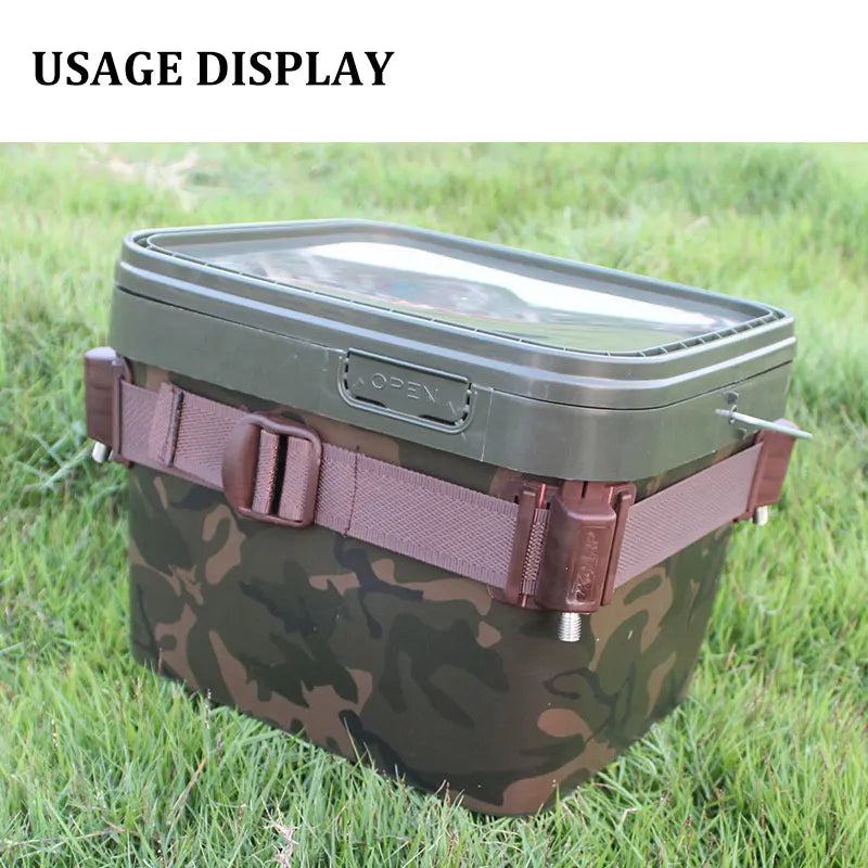 Accessories For Carp Fishing Spod Bucket Strap Fishing Tools Cage Carp Rig Bait Bucket Stand Station Tool Spomb Tackle Equipment