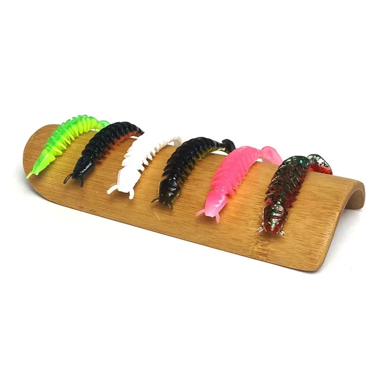 WESTBASS 5/10PCS Soft Larva Baits 50mm 65mm Silicone Fishing Lures Rubber Worm Swimbaits cebo suave Weicher Köder fisching Isca