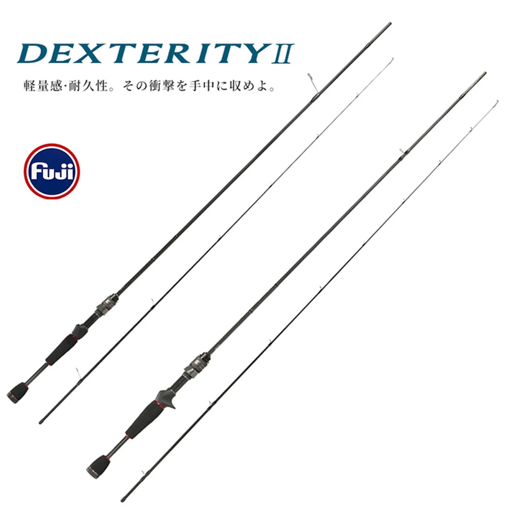 Brand New TSURINOYA DEXTERITY Ⅱ Light Game Fishing Rod  632UL /722UL Spinning Casting FUJI Fast Action Fishing Rod Bass Rockfish