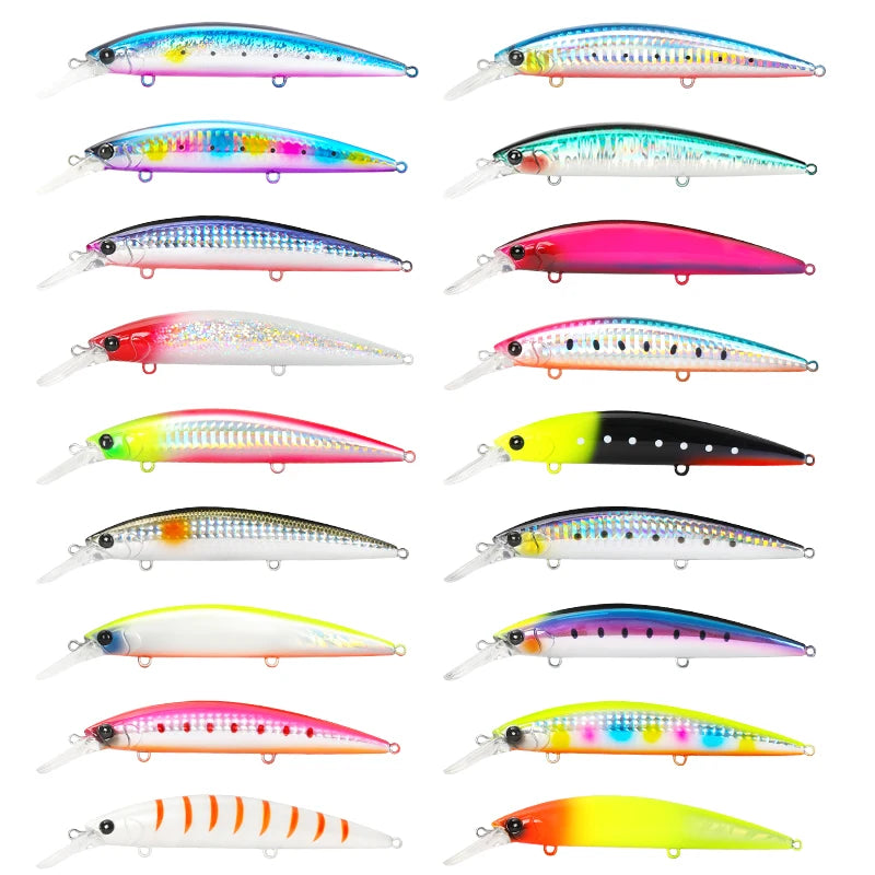 TSURINOYA Long Casting Sinking Minnow Bait 110mm 37g Max 80m Sea Fishing Lure Pesca Artificial Hard Baits Seabass Jerkbait