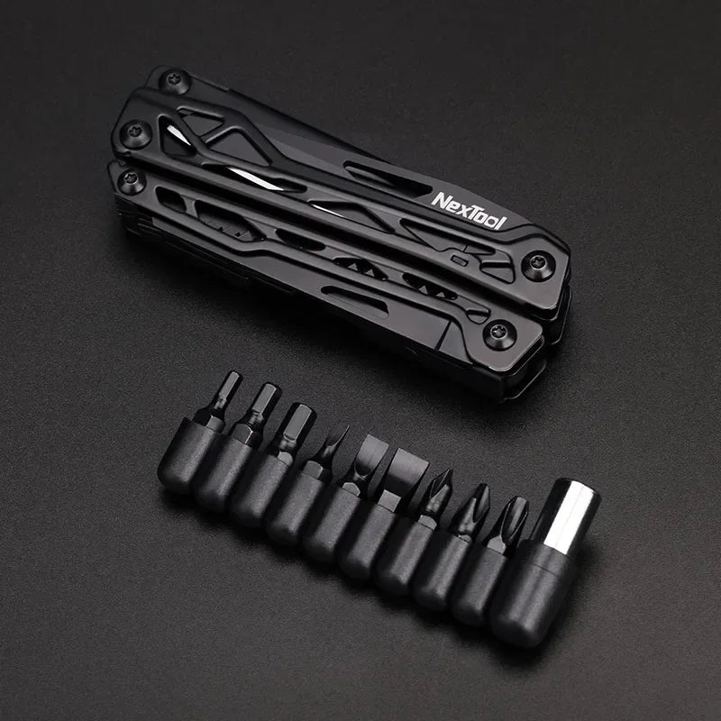 NexTool Black Knight with Optional Kydex Sheath 11 In 1 Multitool Pliers Outdoor Survival Folding Scissors Hand Multi Tool