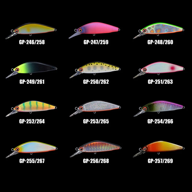 New GUIDEPOST Xige 45S/50S Micromatter Sinking Minnow Fishing Lure 4.5g/5g Full Water Layer Artificial Wobblers Bass Hard Bait