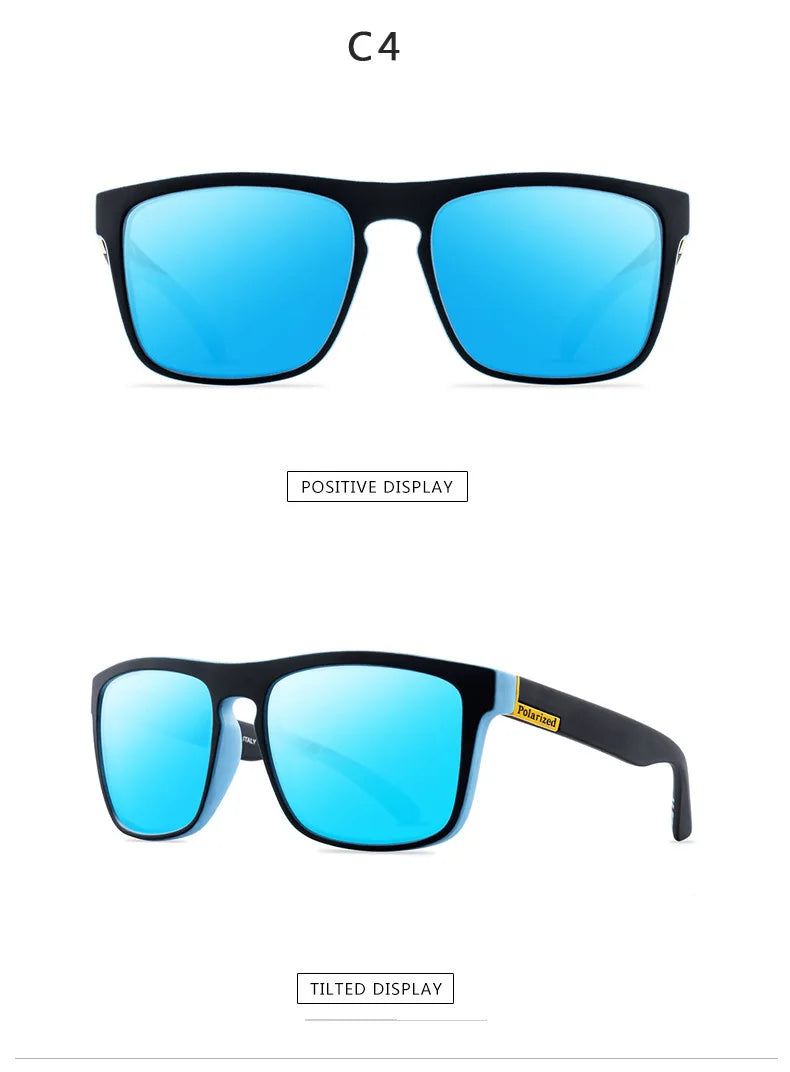 New Fashion Guy's Sun Glasses Polarized Sunglasses Men Classic Design Mirror Square Ladies Sun Glasses Women