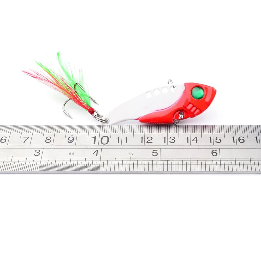 Fishing Lures Spoon For Pike 50mm 10.5g 8 Color With Treble Hook Spoon Wobble Metal Hard Bait Vib Spoonbait Fishing Tackle Lures