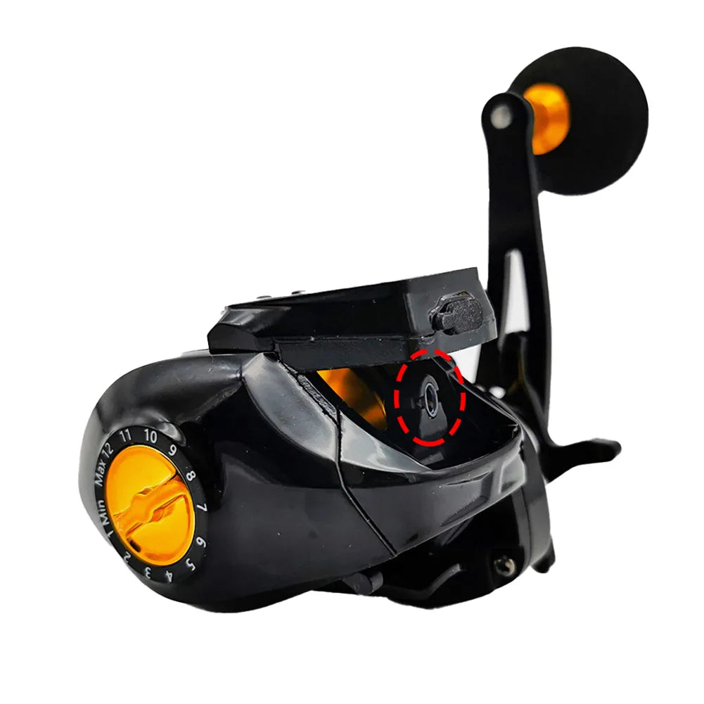 Water Depth measuring reel Electric reel 7.2:1 Gear Ratio Reel with Accurate Reel Line Counter Large Display Bite Alert