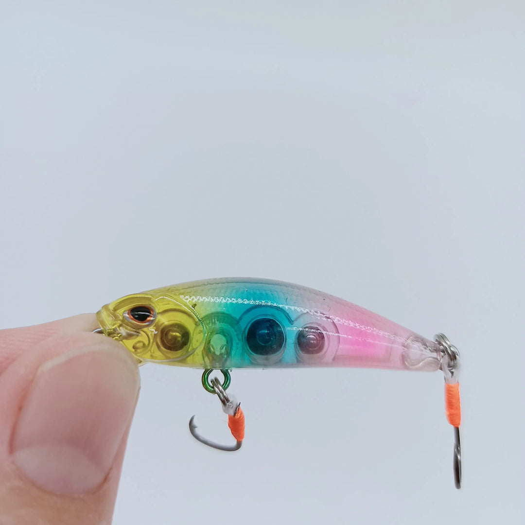 DUODUOYU 1PCS Mini Sinking Minnow Fishing Lure 3.5g/4.5cm Small Wobblers Isca Artificial Swimbait Bass Fishing Tackle