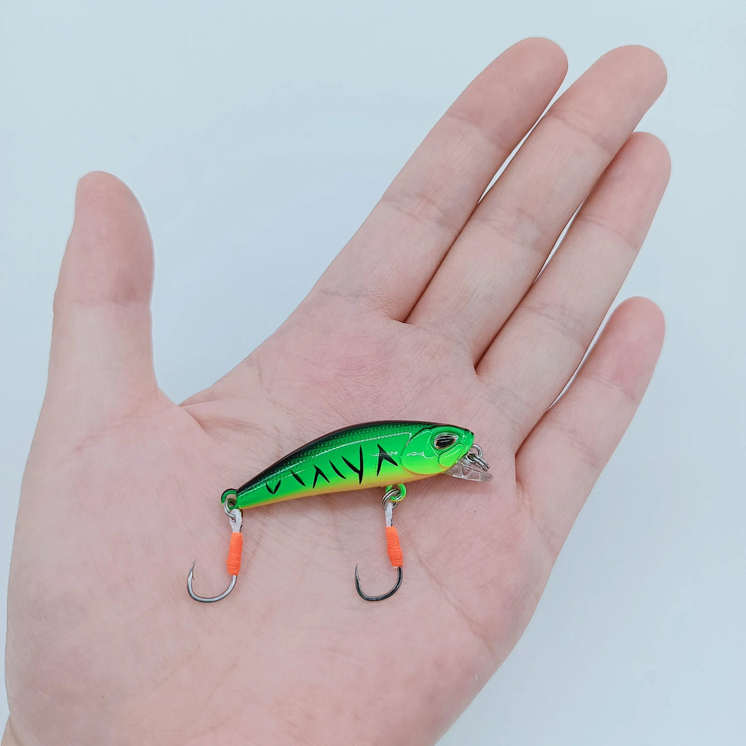 DUODUOYU 1PCS Mini Sinking Minnow Fishing Lure 3.5g/4.5cm Small Wobblers Isca Artificial Swimbait Bass Fishing Tackle