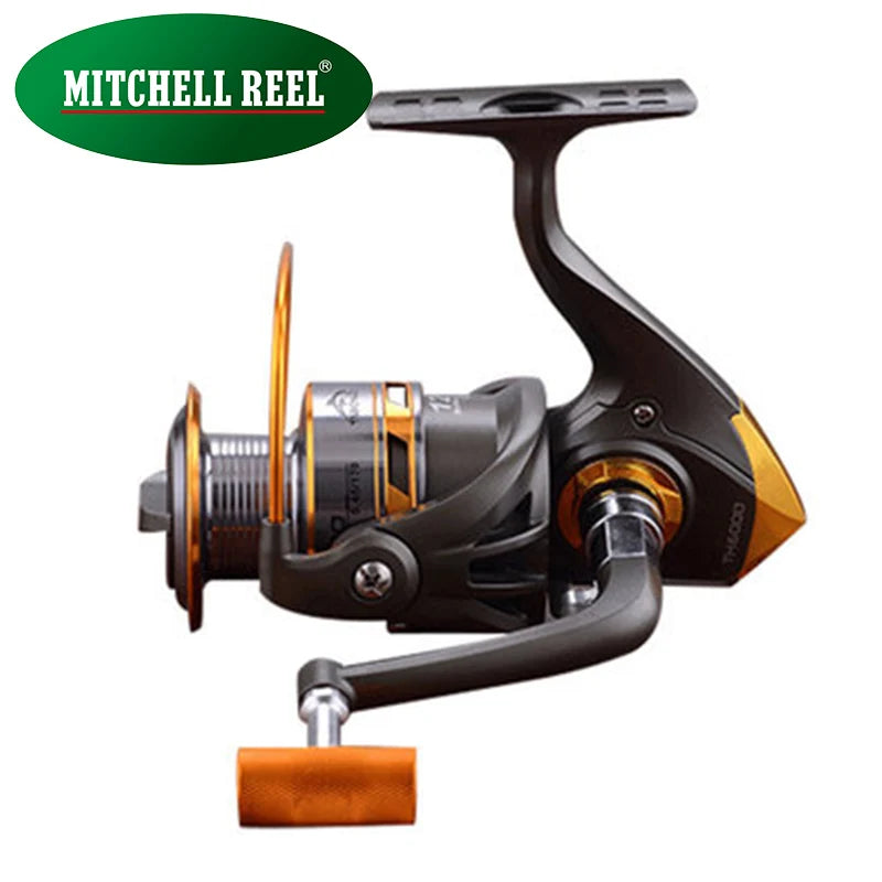 MITCHELL REEL TH High Speed Carp Bait Jigging Fishing Spinning Reel Spinning For Fishing Metal Spool 8-12kg Max Drag 5.2:1