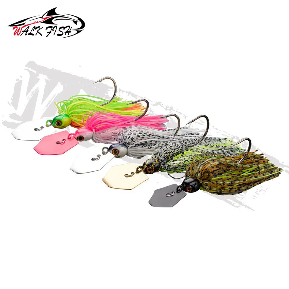 WALK FISH 7G/9G/12G/14G/21G fishing lure Chatter bait spinner bait Blade Jig Dancer Buzzbait wobbler chatterbait for bass pike