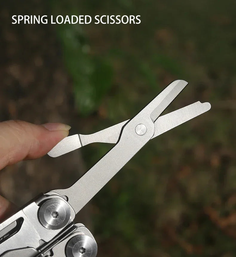 BHBT 17 in 1 Multitool Pliers Folding Multi-functional Combination Tool Portable Scissors Saw Blade EDC Outdoor Multi Tools