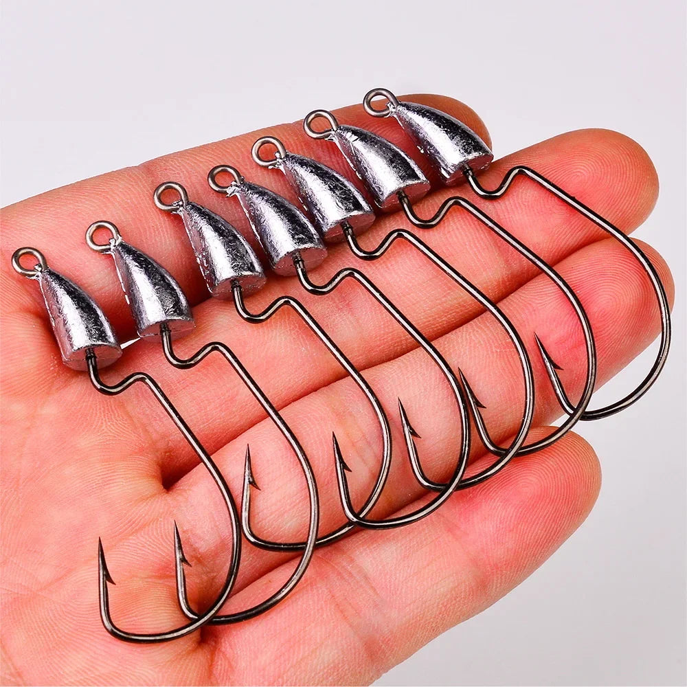 Crank Jig Head Hook 1.75g 2.5g 3.5g 5g 7g 10g 14g Fishing Hook Jigging Lure Hard Bait Soft Worm Fishhook Jig Hook For Fishing