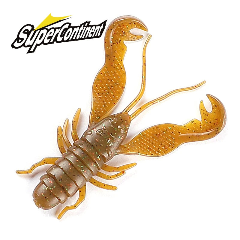 2023 Supercontinent Filet Craw Bait perch Lures Soft Lure Fishing Lures shrimp Lobster Soft Plastic Lure Fishing Lures