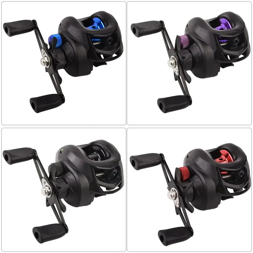 New Baitcasting Reel High Speed 7.2:1 Gear Ratio 19+1BB Fresh Saltwater Magnetic Brake System Ultralight Reels Fishing Wheel