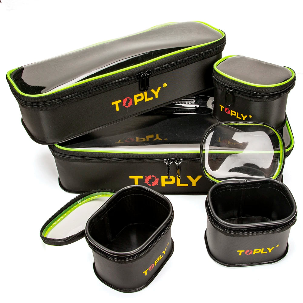 5pcs/Set Coarse Carp Bag For Luggage/Storage Range Fishing Lure Reel Tackle Accessories Storage Bag Fishing Case Box