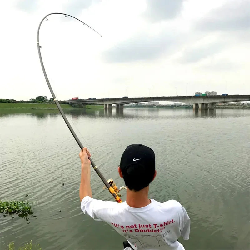 Carbon Far-Throw Rod 2.1-3.6M Hard Pole For Catch Giant Fish Telescopic Travel Spinning Boat Rod Carp Fishing Supplies