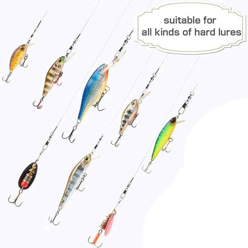 100Pcs/Set Fishing Connector Swivels Interlock Pin Pin Bearing Rolling Swivel Snap Swivel For Fishhook Carp Lure Accessories