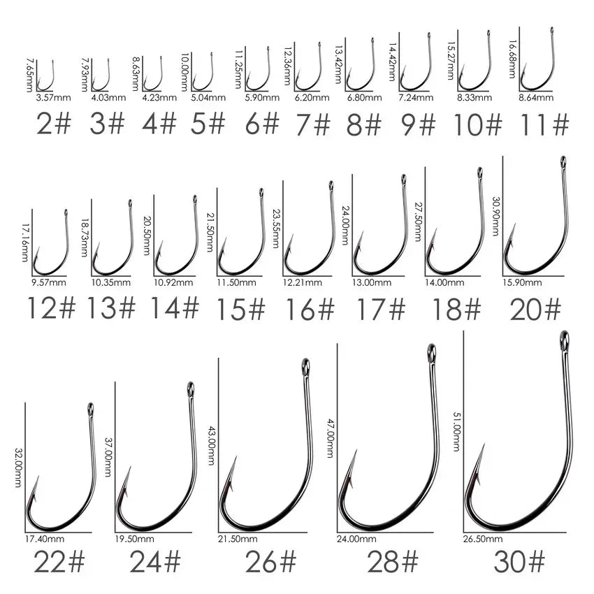 50PCS 10PCS / Box High Carbon Maruseigo Fishing Hook Fish Jig Hook Japan Carp Hook Fishing Circle Hooks Fly Fishing Tackle