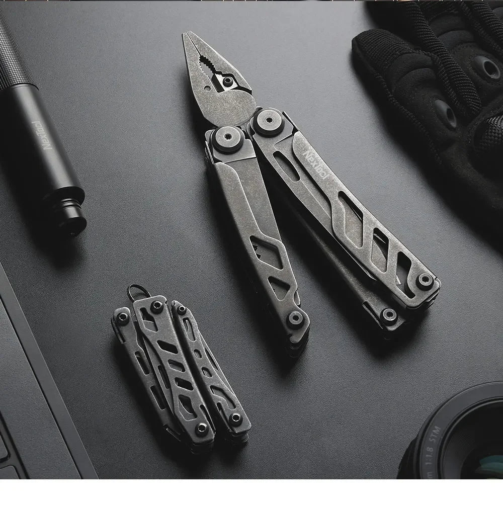 Nextool Flagship Pro Multitool with Kydex Sheath 16 in 1 Multi-tool Folding Pliers Portable Pocket Multipurpose Knife Scissors