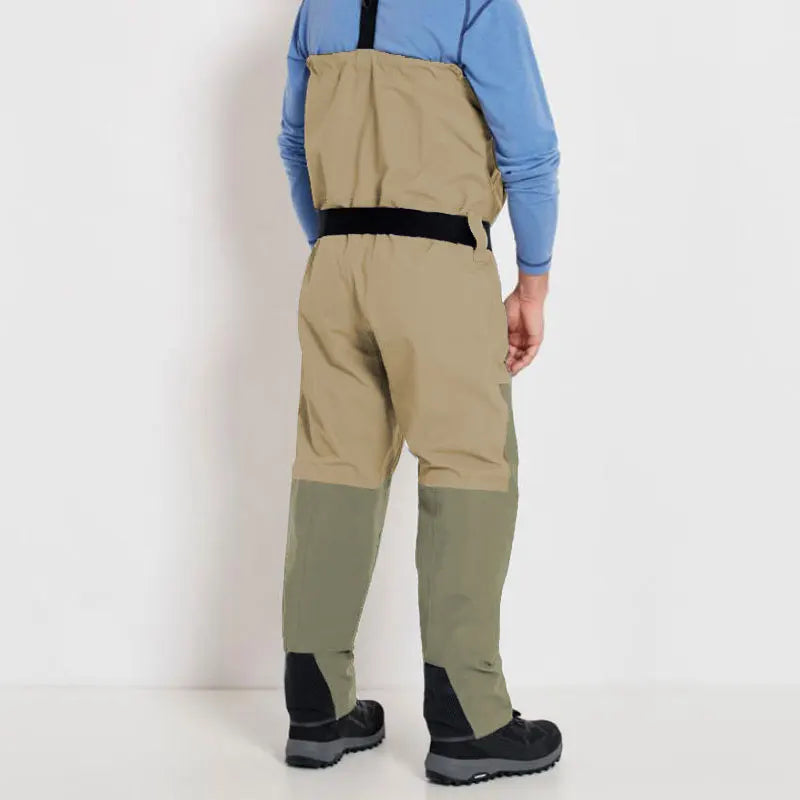 Breathable Convertible Chest Waist Fly Fishing Waders with Zipper Drake Anglers Wading Pants Lightweight stockingfoot for Men