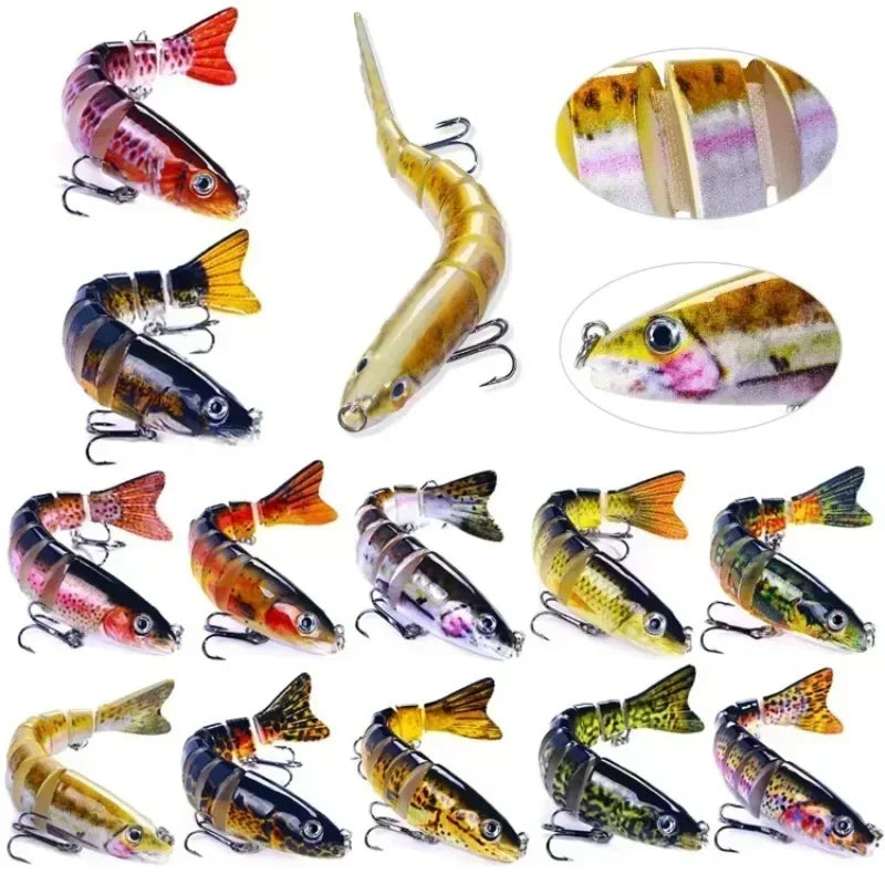 Multi Section Lua Bait Fish 12.8cm 18g Artificial Fish Hard Bait Micro-object Luya Dogfish Fake Bait Sea Fishing