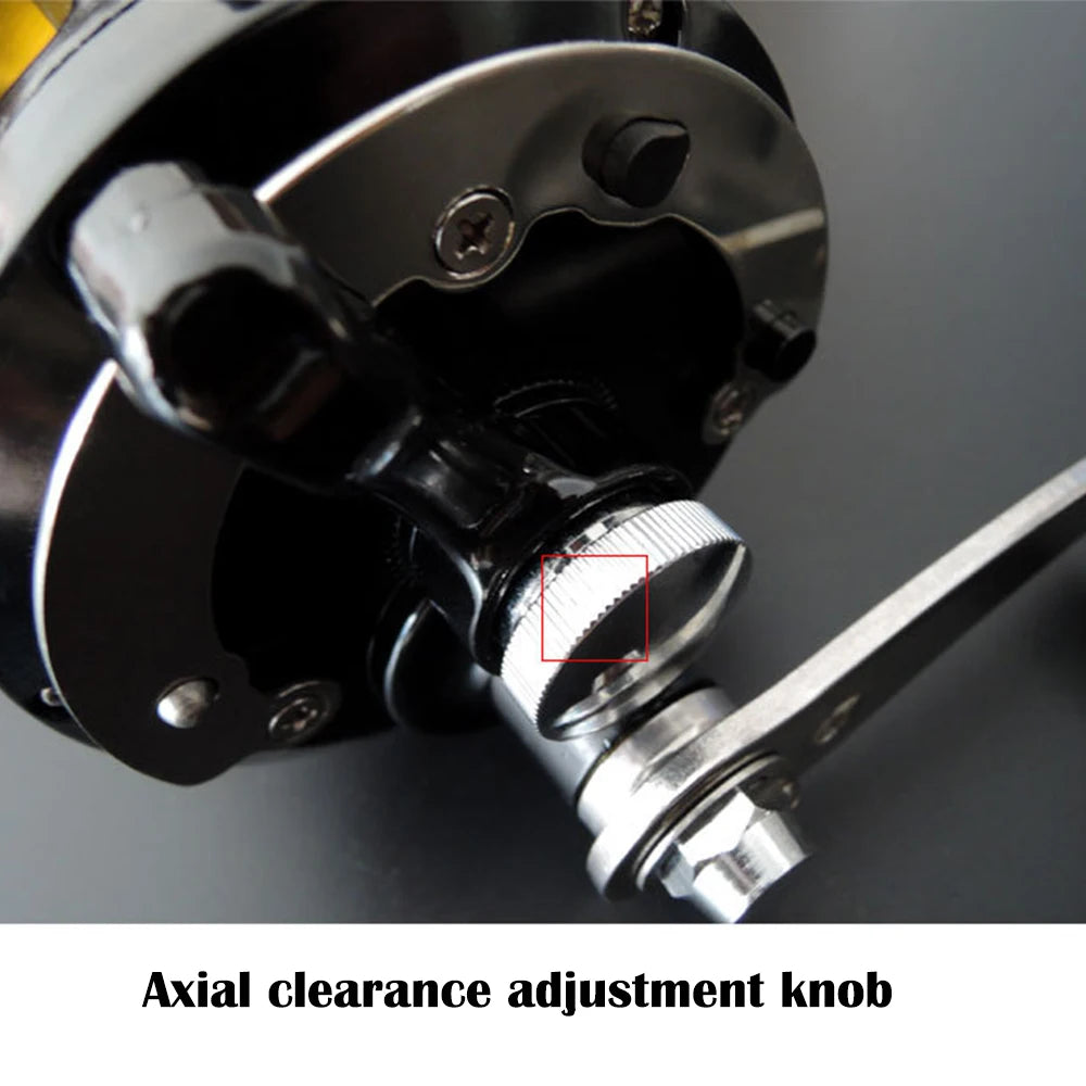 TR12000 Big Trolling Drum Fishing Reels 3.4:1 Gear Ratio 8+1BB All Aluminum Alloy Body Max Drag 30kg Sea Fishing Trolling Reel