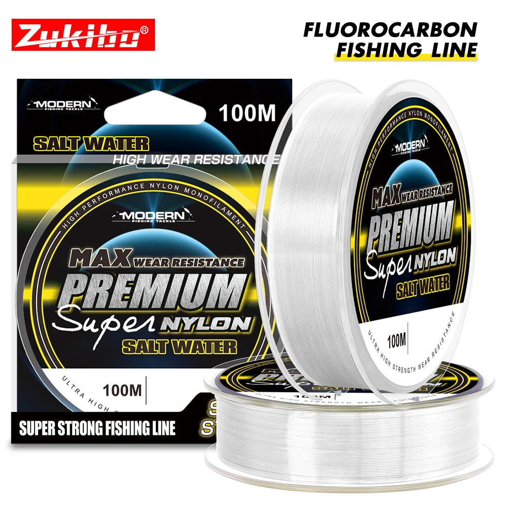 ZUKIBO Rock Fishing Line Semi Floating Sea Fishing Special Line High Quality Monofilament Nylon Abrasion Resistant Fishing Line