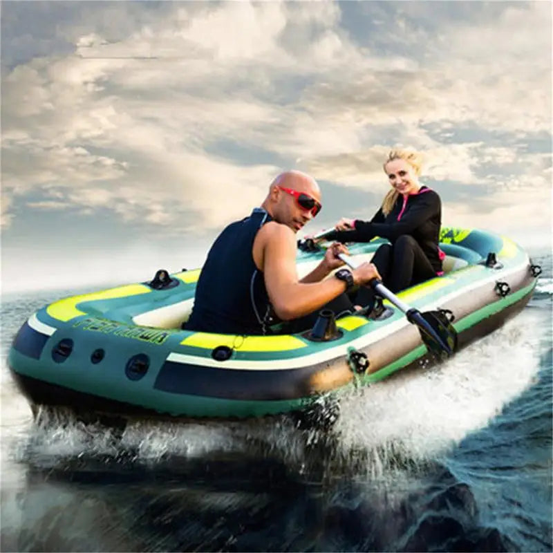 2 People PVC Canoe Kayak Rubber Dinghy Thicken Foldable Iatable Fishing Boat 200x120x35cm Air Boats For Outdoor Rafting