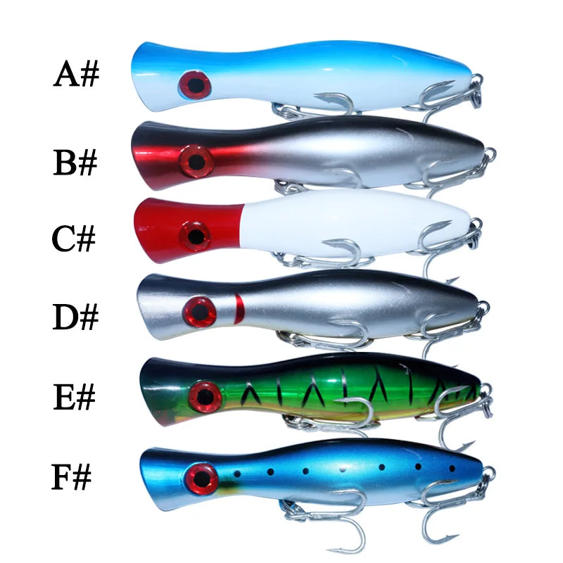 Big Popper Hard Lure 6Colors Topwater Floating 16cm 88g  Fishing Lures Crankbait Minnow Swimming De Peche Wobbler Sea Fishing