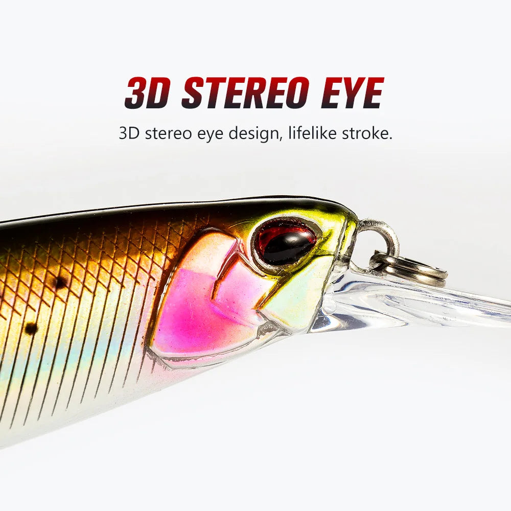 Spearhead Ryuki 45s/60s/80s/95S Sinking Minnow Fishing Lure Wobbling Jerkbait Artificial Hard Bait JT9387