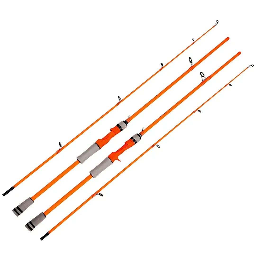 BAKAWA M Spinning Casting Fishing Rod 2 Sections Ultra Light Carbon - 2 Color 1.65M 1.8M