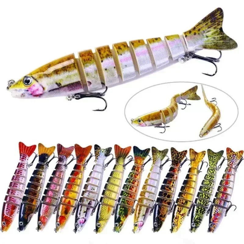 Multi Section Lua Bait Fish 12.8cm 18g Artificial Fish Hard Bait Micro-object Luya Dogfish Fake Bait Sea Fishing