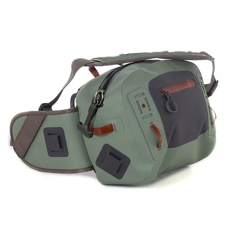 Fly Fishing Wait Hip Pack Fanny Tackle Storage Bag Cross Body Sling Versatile Waterproof Dry Bag for Canoeing Surfing Kayking