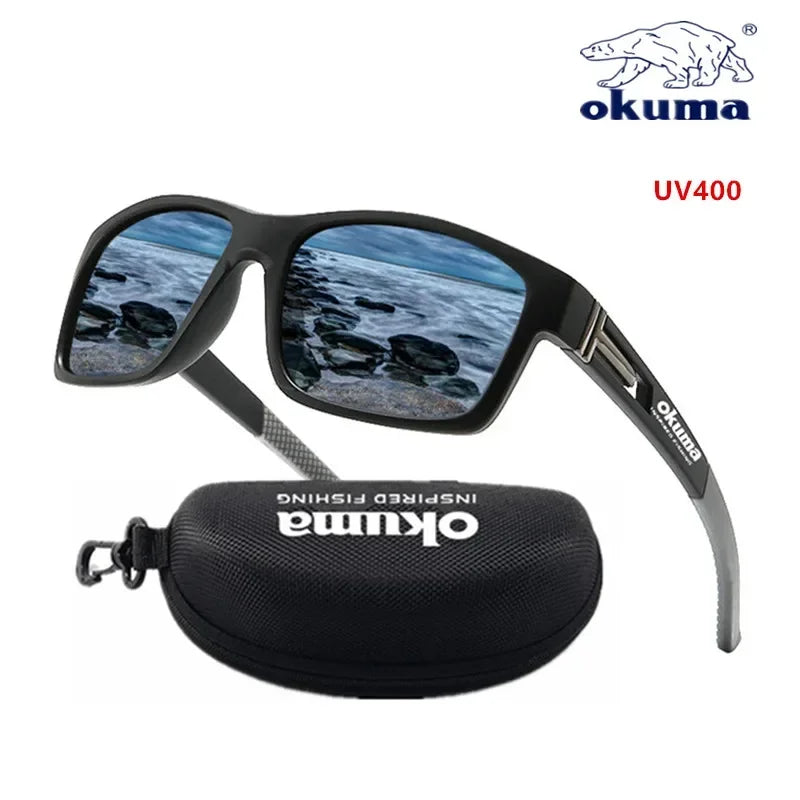 OKUMA polarized sunglasses UV400 for men and women outdoor hunting, fishing, driving bicycles, sunglasses optional box