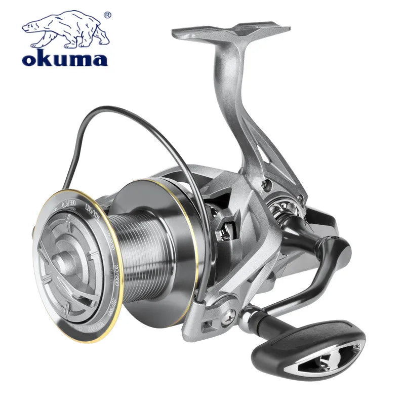 Okuma All Metal Wire Cup 4.8:1 Large Object Rotary Fishing Reel 25KG Strong Reel Saltwater Fresh Water Dragging 8000-14000