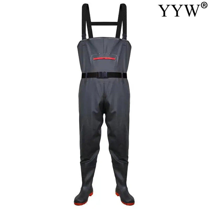 Waterproof Waders Pants With Boots Knee Pads Adult Men Women Thicken Lightweight Fishing Hunting Chest-Length Overalls Trousers