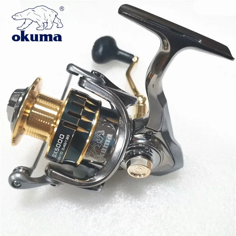 Okuma  Rotating Drum 22KG Resistance 13+1 Roll Zhuhai Fishing Spinning Wheel Full Metal Wire Cup Fishing Line Wheel 1000-7000