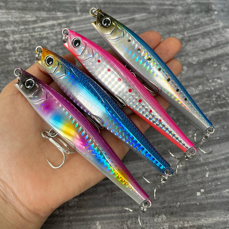 1Pcs 110mm 48g Sinking Minnow Pencil Fishing Lures Monster Shot Casting Saltwater Artificial Bait Tuna Swimbait Fishing Supplies