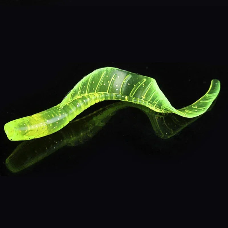 10pcs Fishing Lures Soft Lure 58mm 1.8g Shrimp smell With salt  baits Swimbaits Artificial Silicone Bait Carp Bass