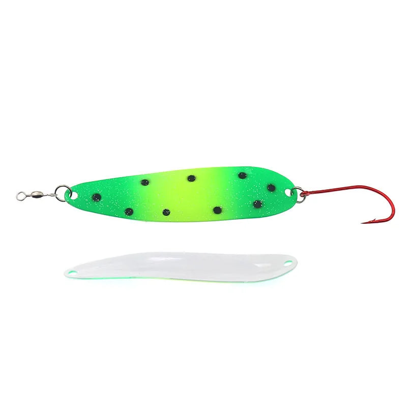 Spinner Spoon Metal Lures 24g Single Hook Artificial Bait  Fishing Tackle