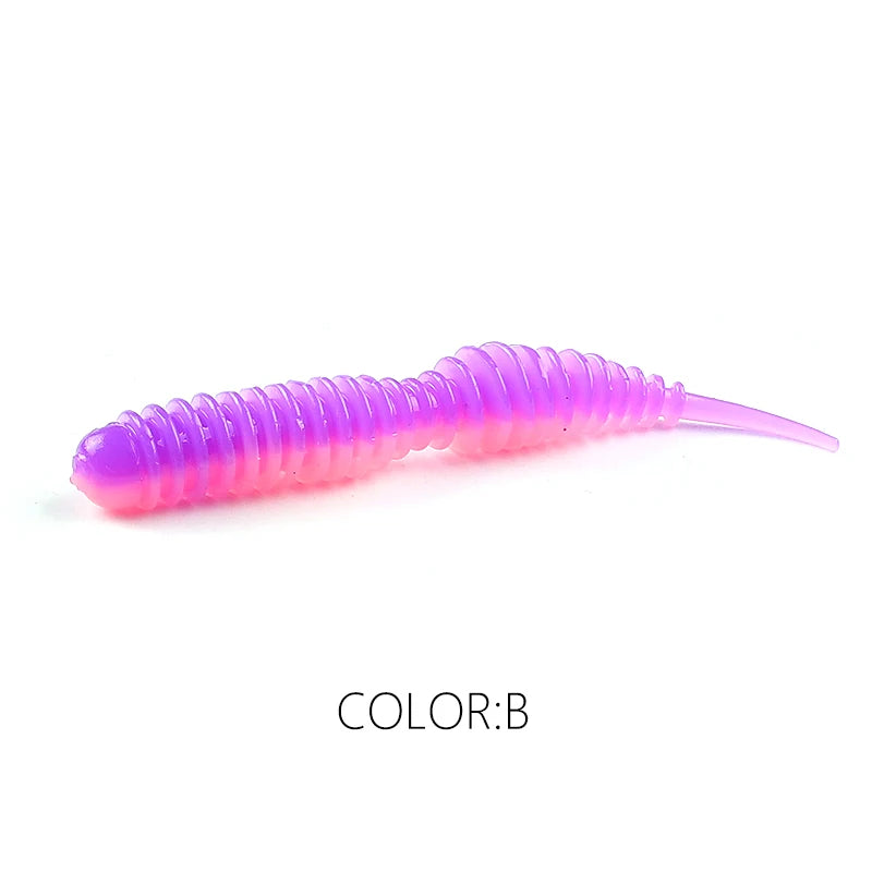 Supercontinent worm bait soft bait Tanta 40mm 63mm fishing lures Smell with Salts Soft Silicone Fishing Lure