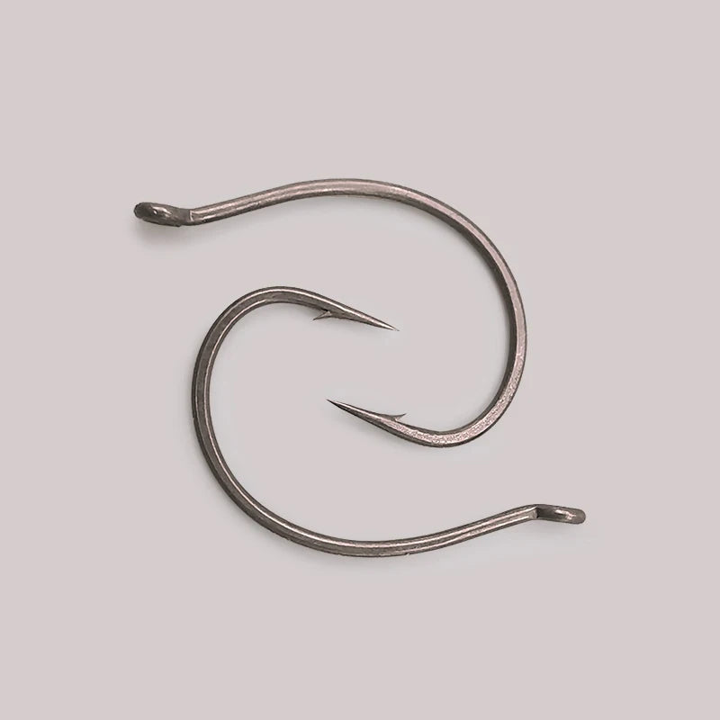 LUREHOLIC PTFE Super Slide Wacky Hook for Drop Shot Stainless Steel Offset Wacky Hooks Crank Worm Fishhook Fishing Accessories