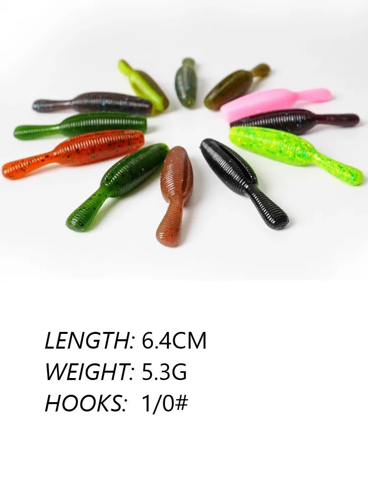 YAMAMOTO YAMATANUKI 2.5" 6.4cm SINKING heavy soft lures 10PCS/PACK 12 COLORS plastic Fishing Baits popular in the US