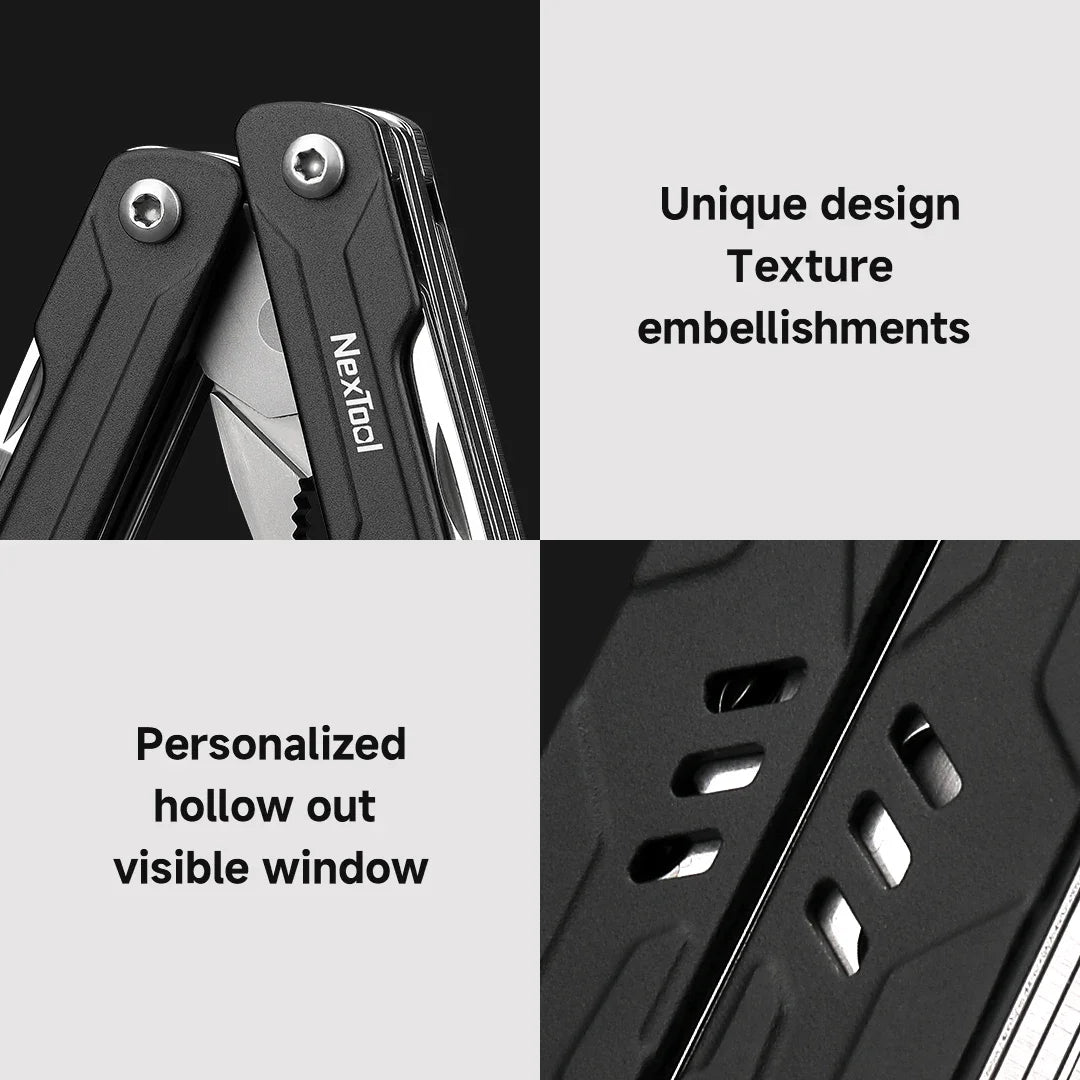 NexTool Mini Sailor Pliers Lite 9 In 1 Keychain Multitool Folding Scissors Screwdriver Bladeless EDC Outdoor Travel Multi Tools