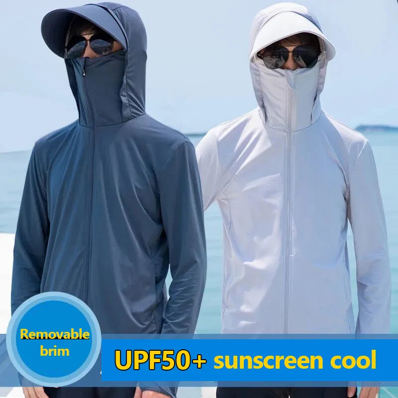 UPF 50+ UV Sun Protection Clothing Men Women Long Sleeve Breathable Outdoor Sports Cycling Fishing Running Hiking Clothes XA295Q