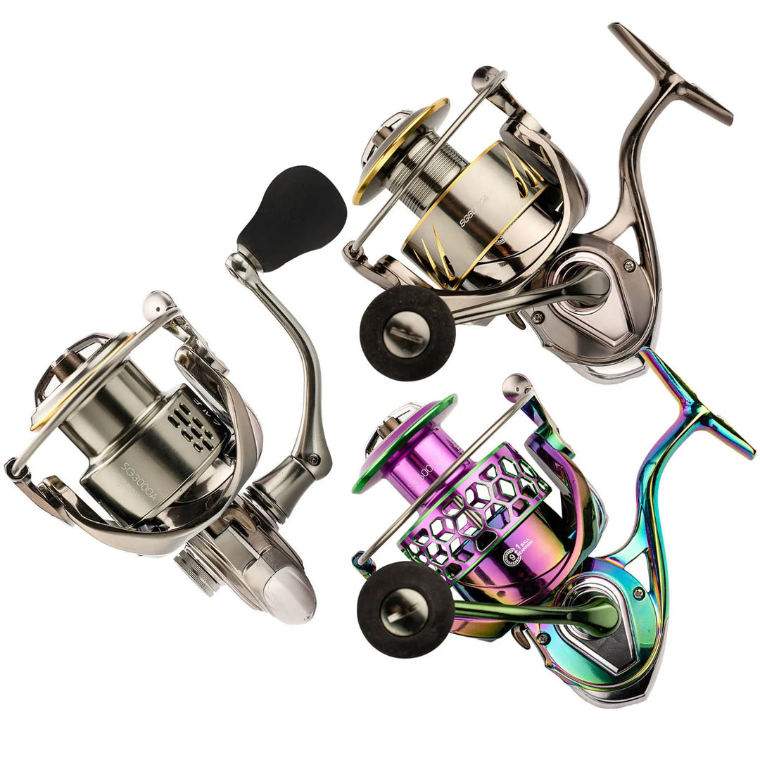 Fishing Reel 1000-6000 5.2:1 9+1BB Fishing Reels MAX Drag 10-25KG Power Spinning Reel Metal body Reel For Seawater Reel