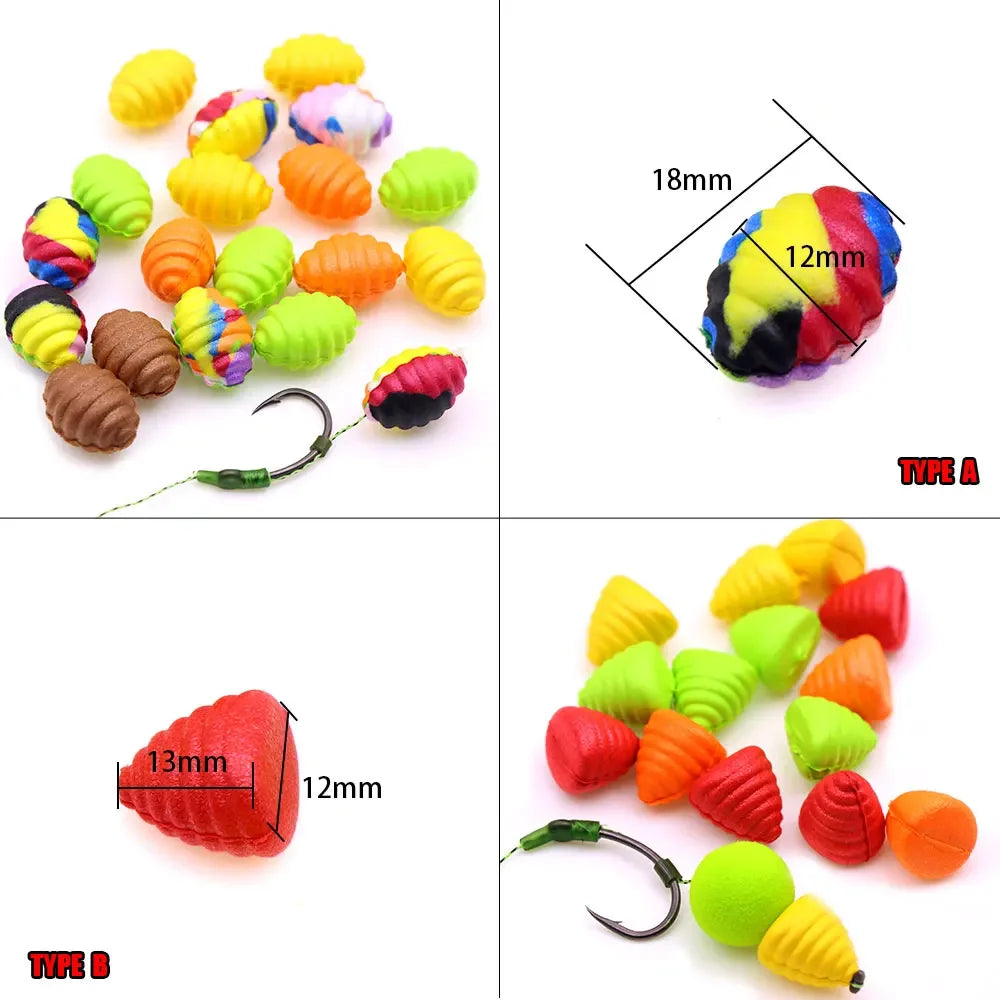 Carp Fishing Bait Boilie For Method Feeder Pop Up Hair Rig Artificial Fake Lure Fishing Hook Floating Carp Accessories Tackle