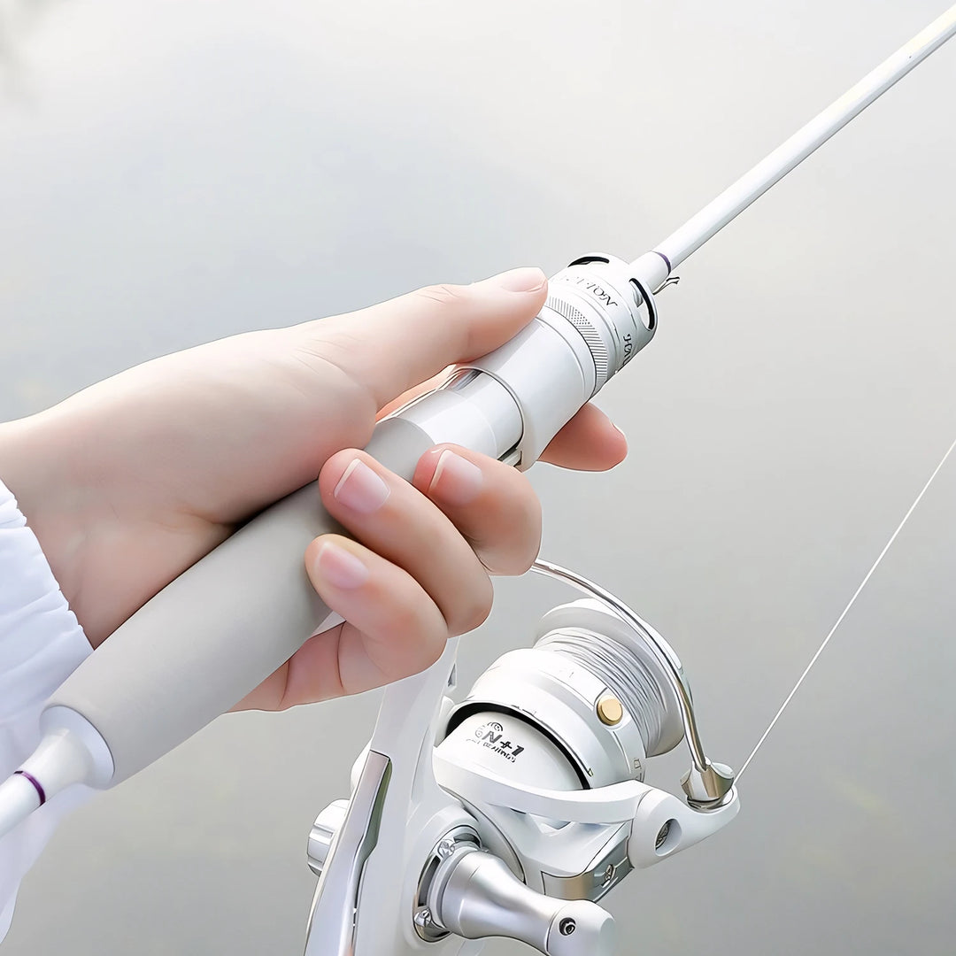 White Carbon Fiber Lure Fishing Rod,UL ML M Ultralight Spinning and Casting Rod,Trout,Bass,Carp Fishing Rod,Stream Fishing Pole